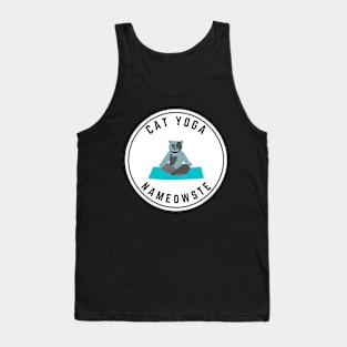 Nameowste Cat Yoga Trendy Design Tank Top